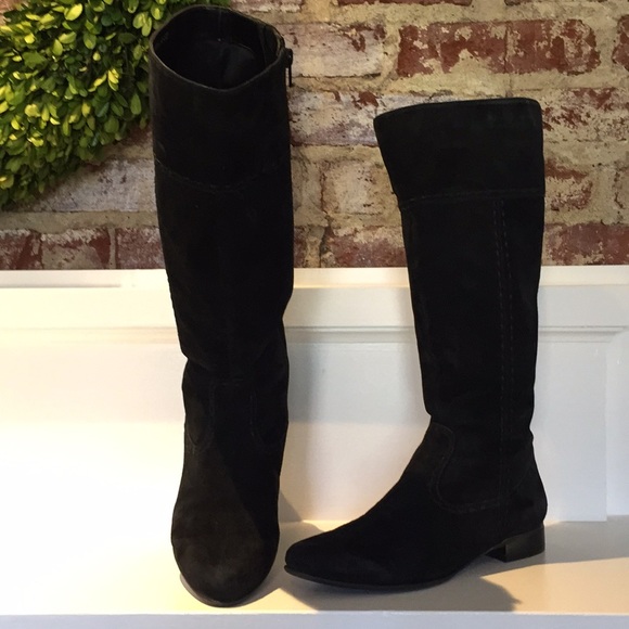 Black Bandolino Suede Knee Boots - Picture 1 of 3